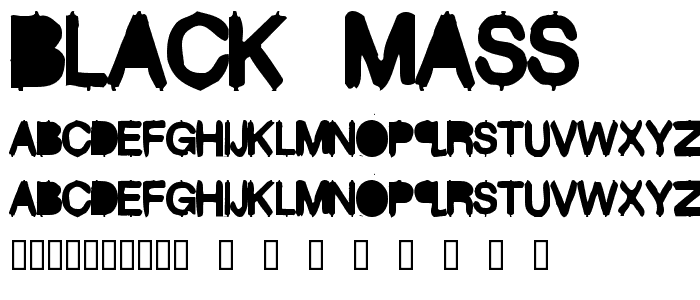 Black Mass font